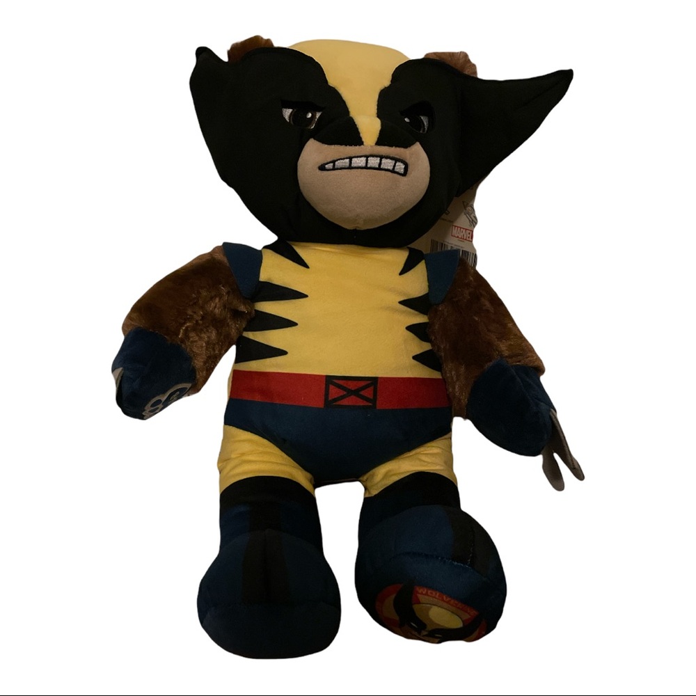 Build A Bear 16” Marvel X-Men Wolverine Plush Stuffed Animal w Certificate